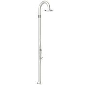 Doccia da giardino e per interno FUNNY YIN TOP LINE in polietilene, con soffione 25 e lavapiedi - Doccia Da Giardino E Per Interno Funny Yin Top Line In Polietilene, Con Soffione 25 E Lavapiedi Colore Perla Bianca