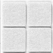 FELTRINO ADESIVO SEDIA BIANCO  25X 25 MM CF 8 PZ- 50,0 confezione