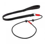 Cinturone per cani con cerniera integrata - Fila antiscivolo - Maniglione rivestito - Nero - Cavo di recupero - Adatto per cani grandi - 140 cm