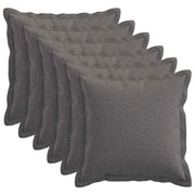 Federa 6 pcs HOUTEN Grigio Chiaro 30 x 30 cm Lino 915734