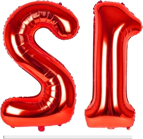 Decorazioni di compleanno con palloncini numerati 12 - palloncino XXL rosso con cifre 1 e 2 - palloncini al helium per 12 anni - decorazione per festa di bambini - 12° e 21° compleanno - decorazione di anniversario