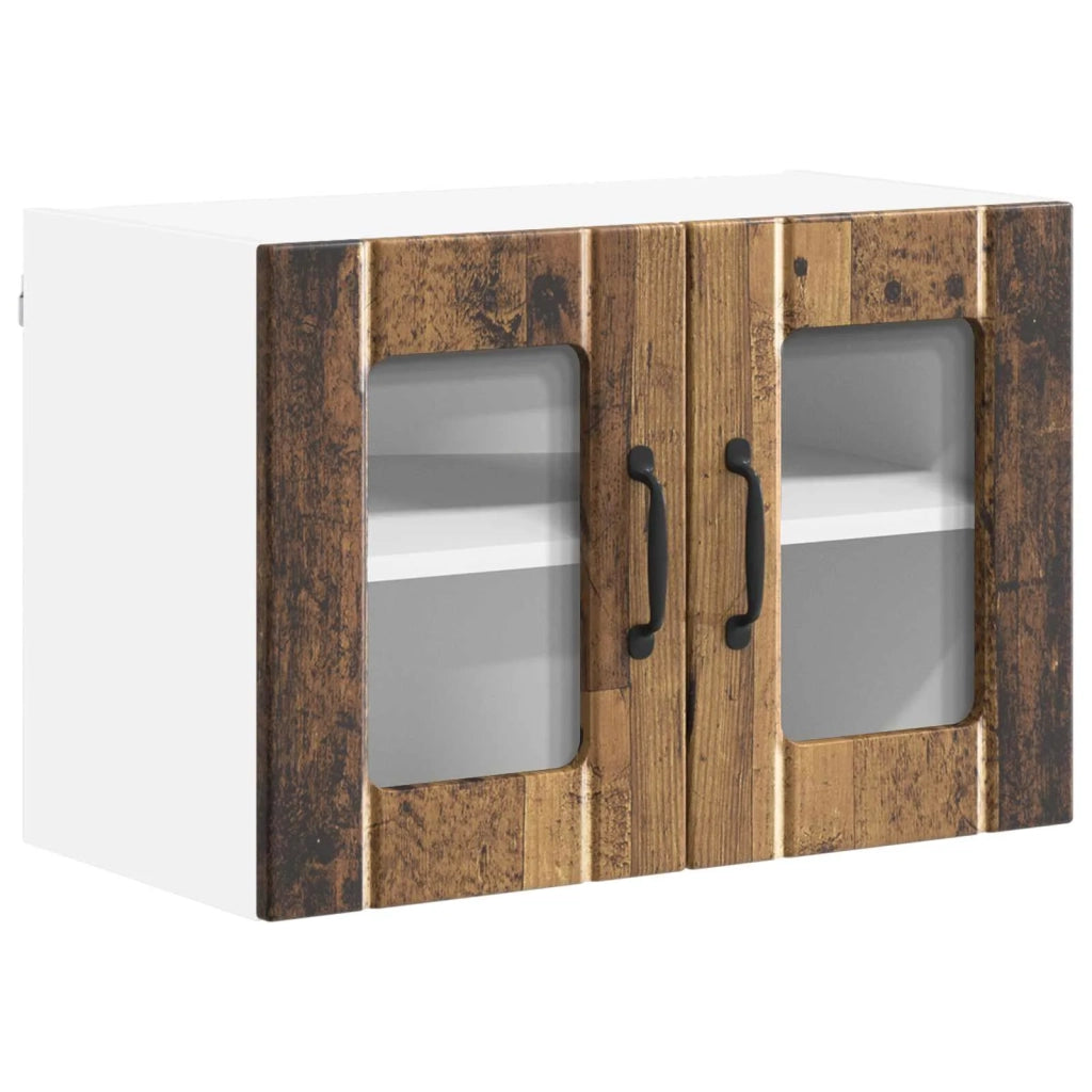 Mobile da cucina 2 pz-Set di 2 Armadio da cucina Legno vecchio 60 x 31 x 40 cm 453593
