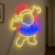 BABBO NATALE LUMINOSO LED DECORAZIONE NATALIZIA PER ESTERNI E INTERNI IP44 - IDEALE PER BALCONI E VETRINE
