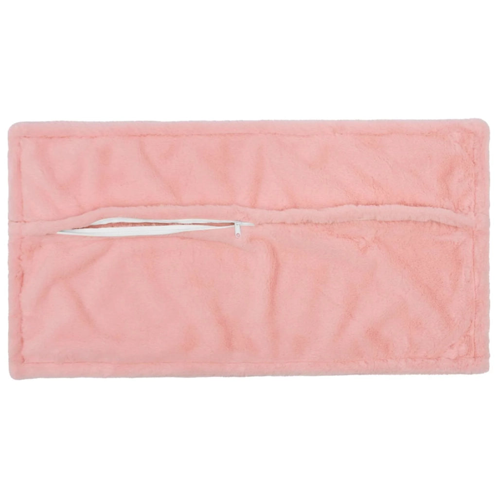 Federa 12 pz HOUTEN Rosa 40 x 80 cm Pelliccia di Coniglio Finta 918453