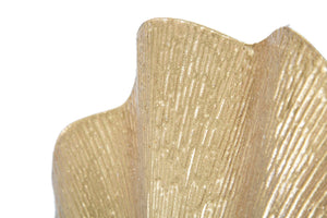 Portacandele da Muro Glam Leaf 41x11,5x40 cm in Ferro Oro