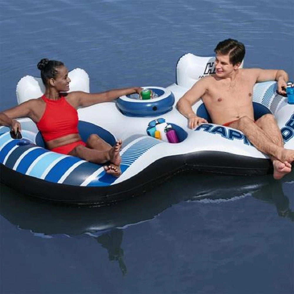 Trade Shop - Salvagente Poltrona Gonfiabile Galleggiante Rapid Rider 2 Posti 251x132 Cm 43113 -