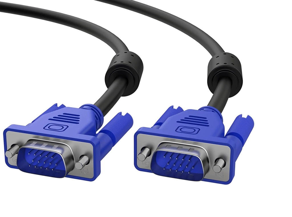 Cavo Video VGA Standard Maschio / Maschio per Monitor Pc Dvr Nvr Videosorveglianza Proiettori M/M 140cm di lunghezza