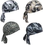 Set di 4 bandane UV protettive a camuffamento pirata per attività all'aperto