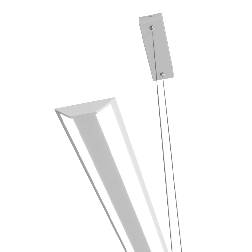 MALIKA SOSPENSIONE 120 CM BIANCO LED CCT SWITCH 3000/4000/6000°K 42W 5219-5416LM CRI 90
