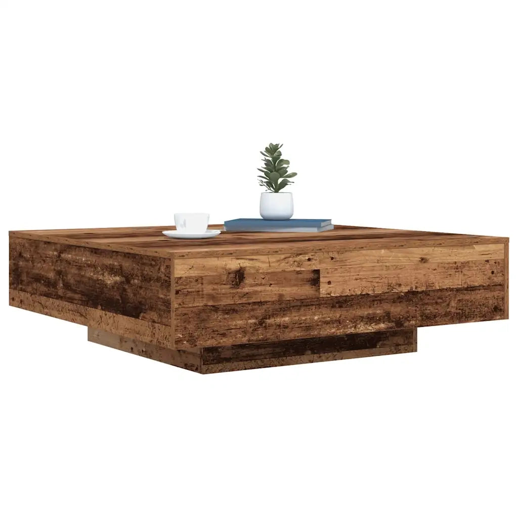 Tavolino da Salotto-Tavolino da soggiorno-Tavolo Legno vecchio 100 x 100 x 31 cm 951836