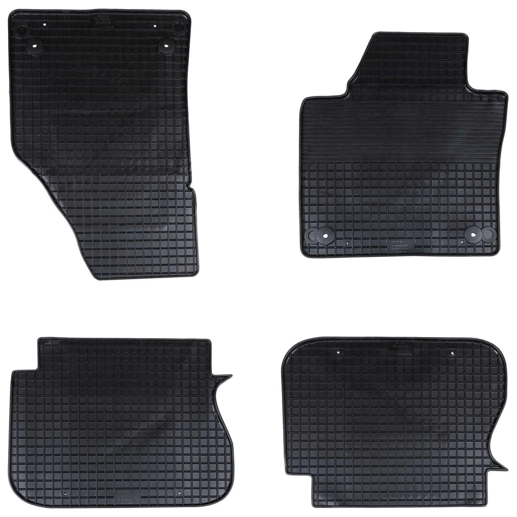 Tappetino per Auto 4 pz Nero Gomma CFW7611593