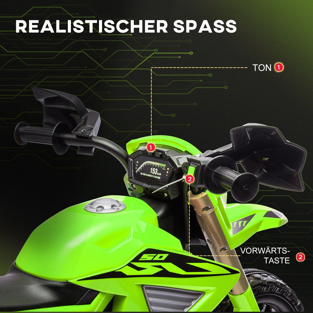 Moto Elettrica per Bambini ¨C zephmum ¨C Verde