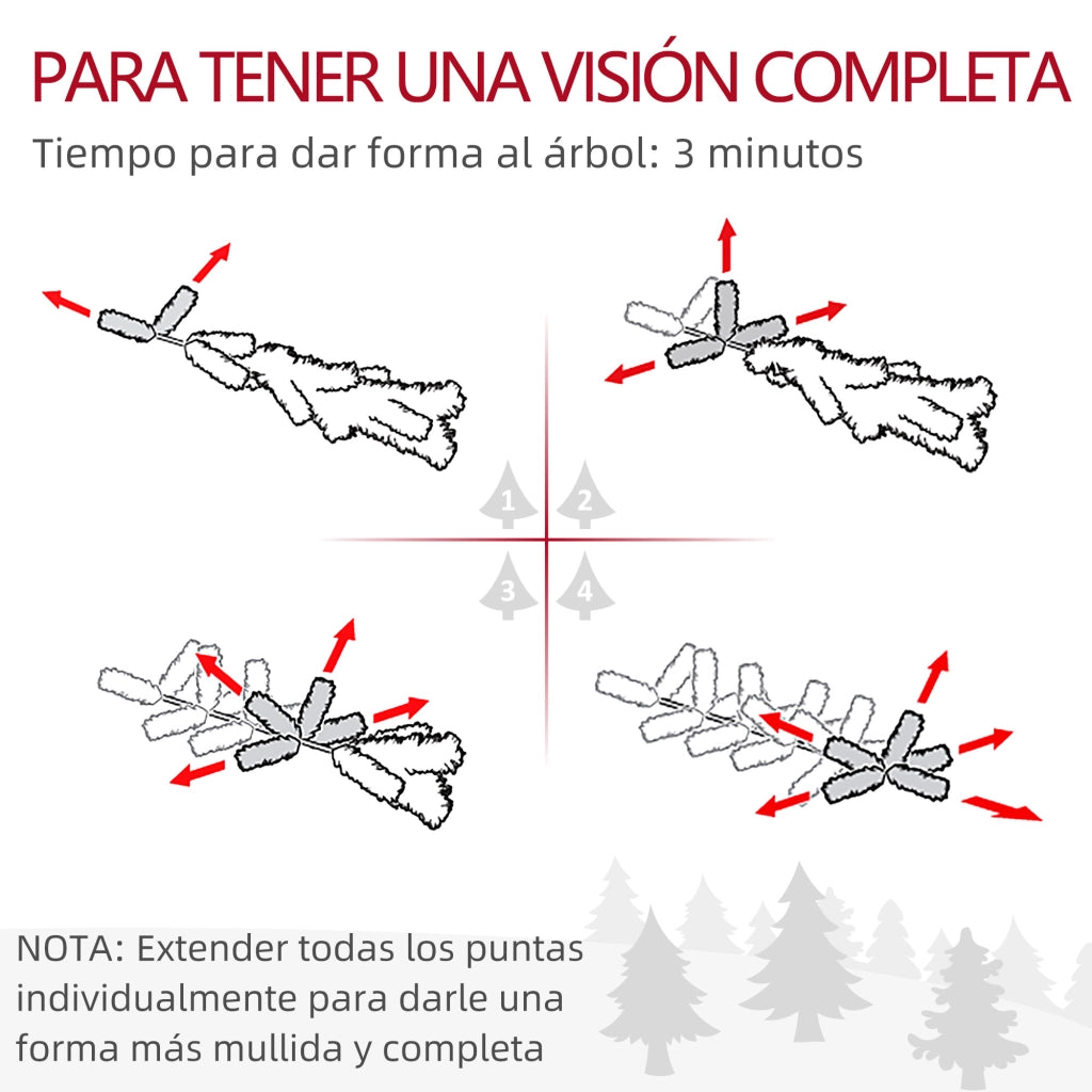 Albero di Natale da Tavolo 60 cm con 20 Luci LED ¨C Xylo ¨C Verde con Pigne e Bacche Rosse