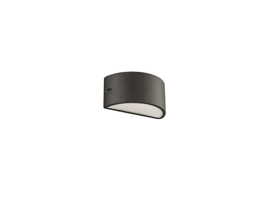 APPLIQUE LINUS NERA 1 LUCE ATTACCO E27 L.25CM BIEMISSIONE IP44