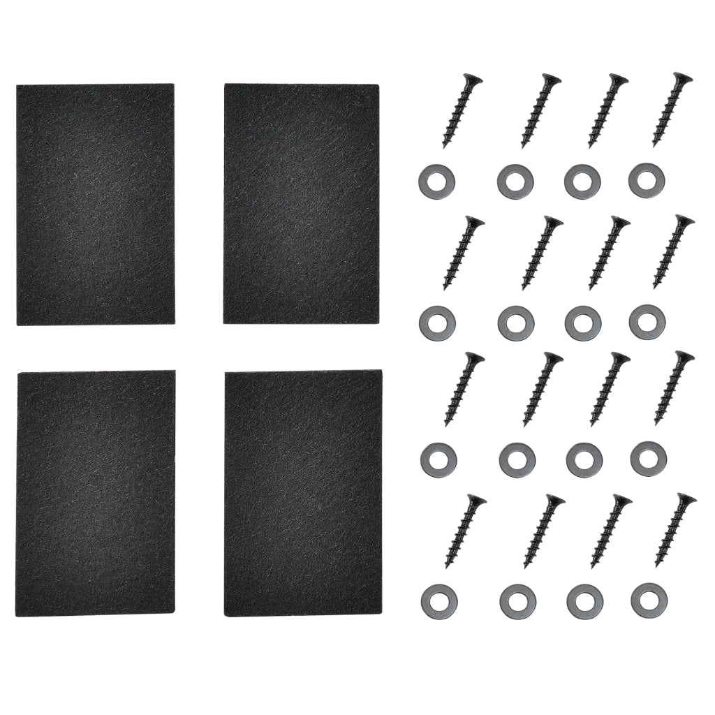 Set di 2 gambe rettangolari per tavolo in metallo 64 cm grigio acciaio 03_0003672