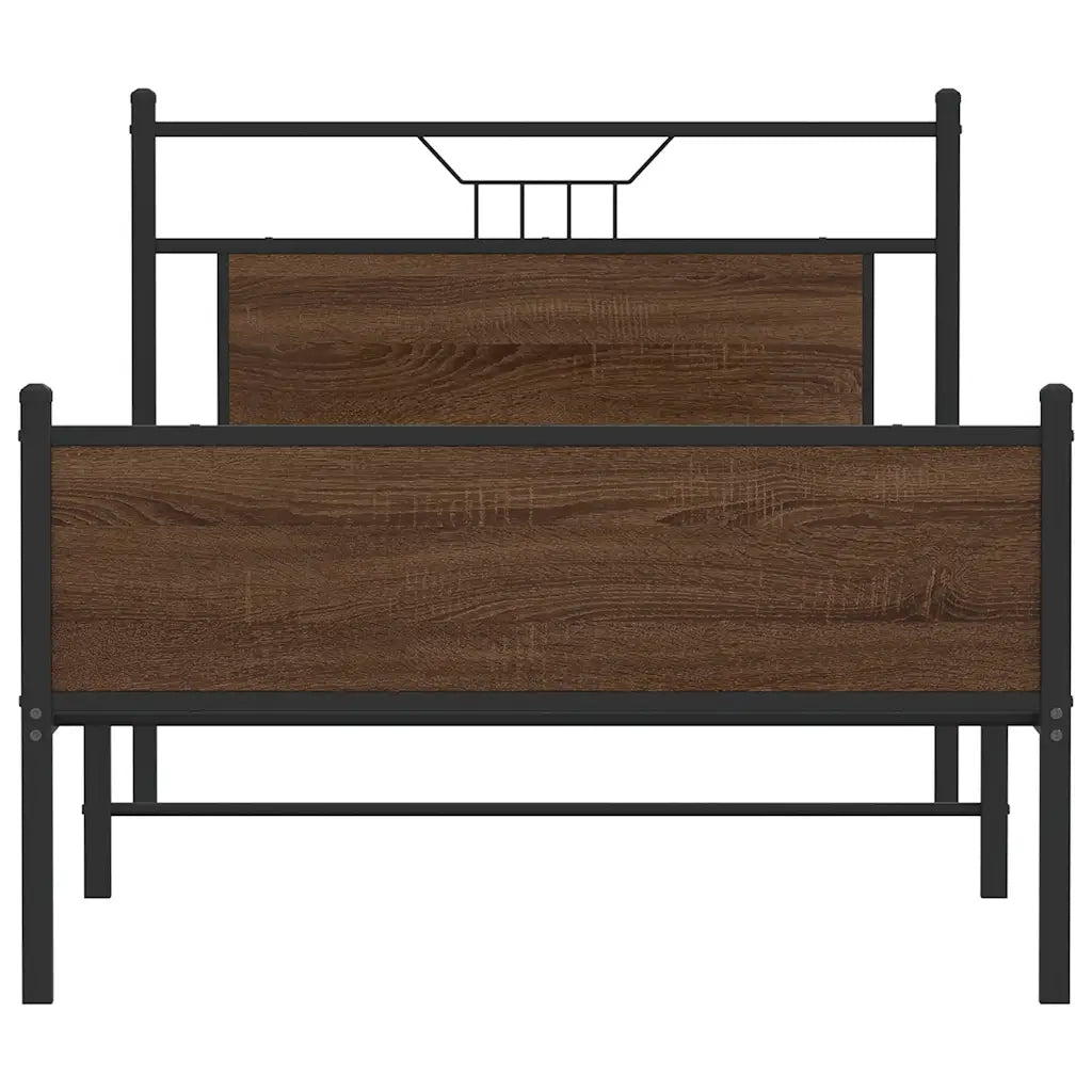 Giroletto senza Materasso Rovere Marrone 107x203 cm Truciolato 4107030