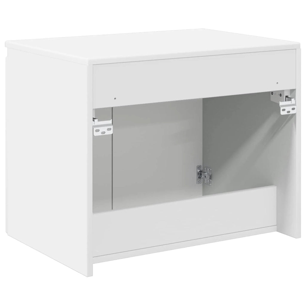 Mobiletto da Bagno a Muro Bianco 62,5 x 44,5 x 50 cm 890472
