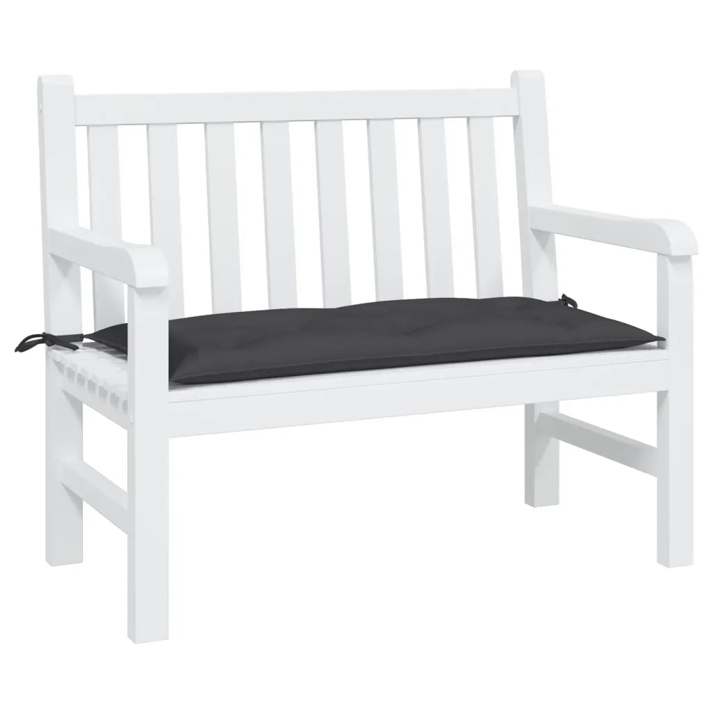 Cuscino per Panca Nero 110x50x7 cm in Tessuto Oxford 361818