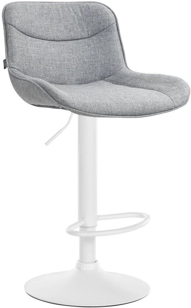 Barhocker Vonore Stoff weiЯ