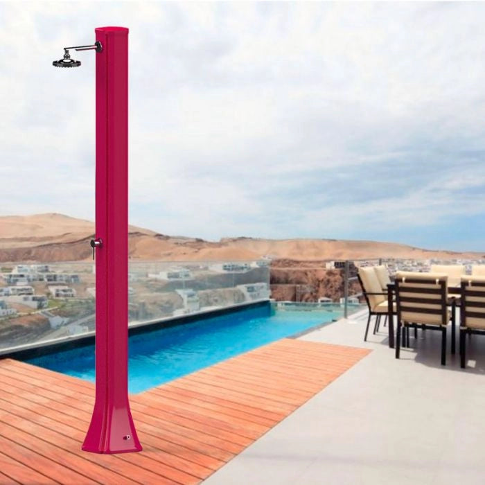 Doccia solare da giardino BIG HAPPY FIVE 40 LITRI, in polietilene - Doccia Solare Da Giardino Big Happy Five 40 Litri, In Polietilene Colore Rosso