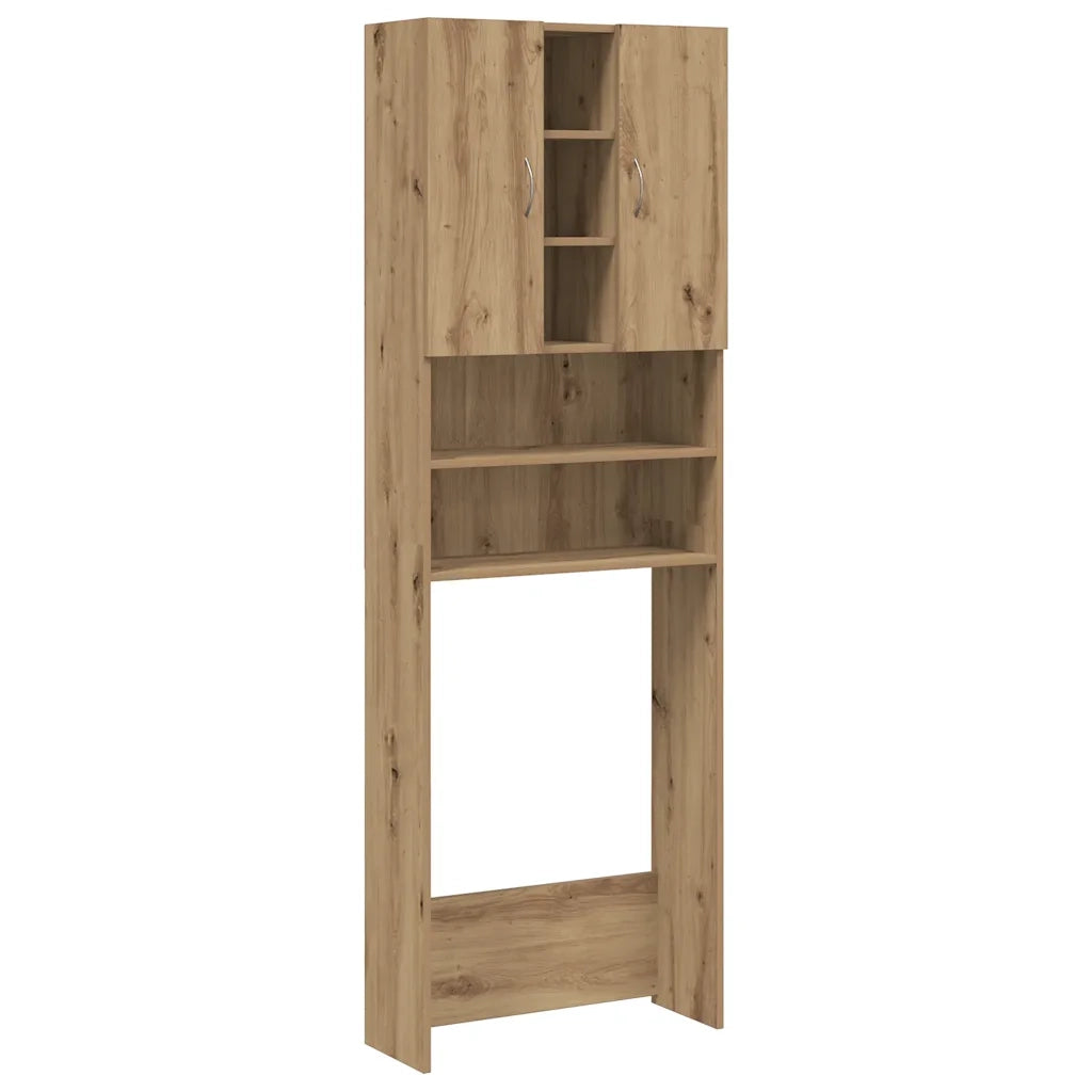 Mobile per Lavatrice Rovere Artigianale 64x25,5x190 cm 856650