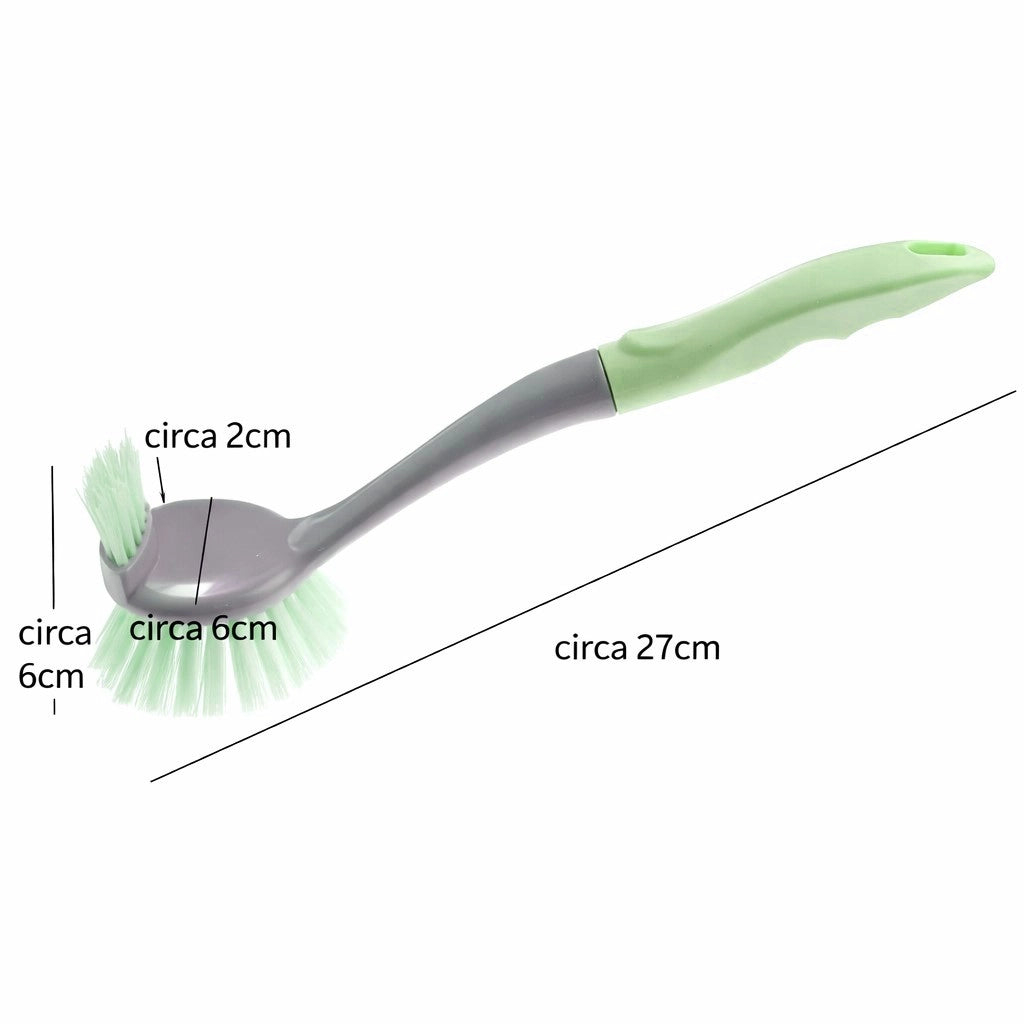 Spazzola Cucina Verde Doppia Testa 2 Lati Lavapiatti Multiuso 73440