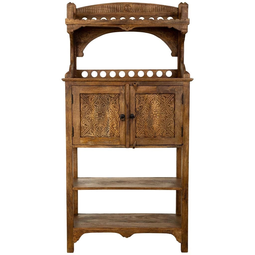 Credenza in legno marrone 75x35x150