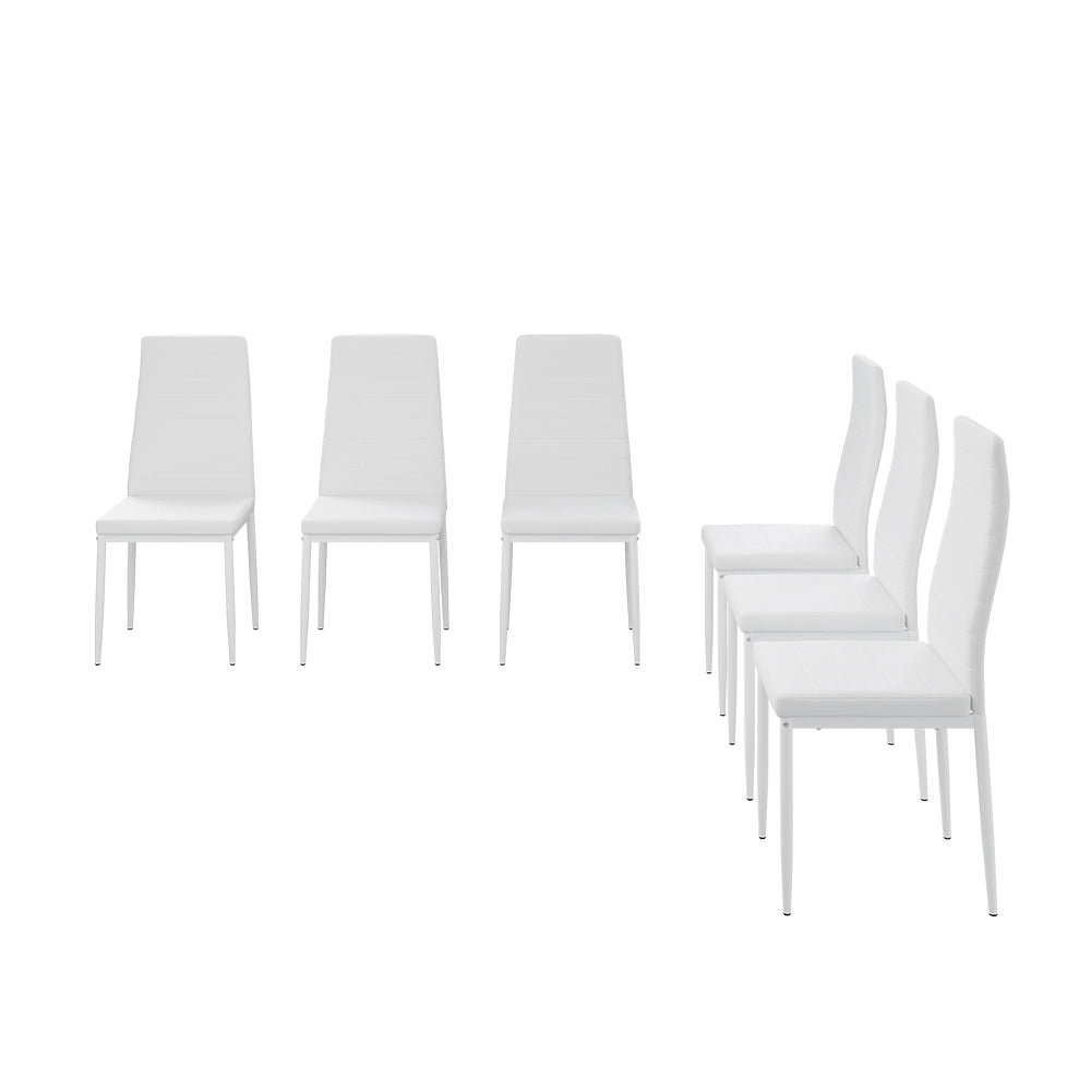 Vicco Sedia da sala da pranzo Bianco 42.5 x 48 cm Set di 6