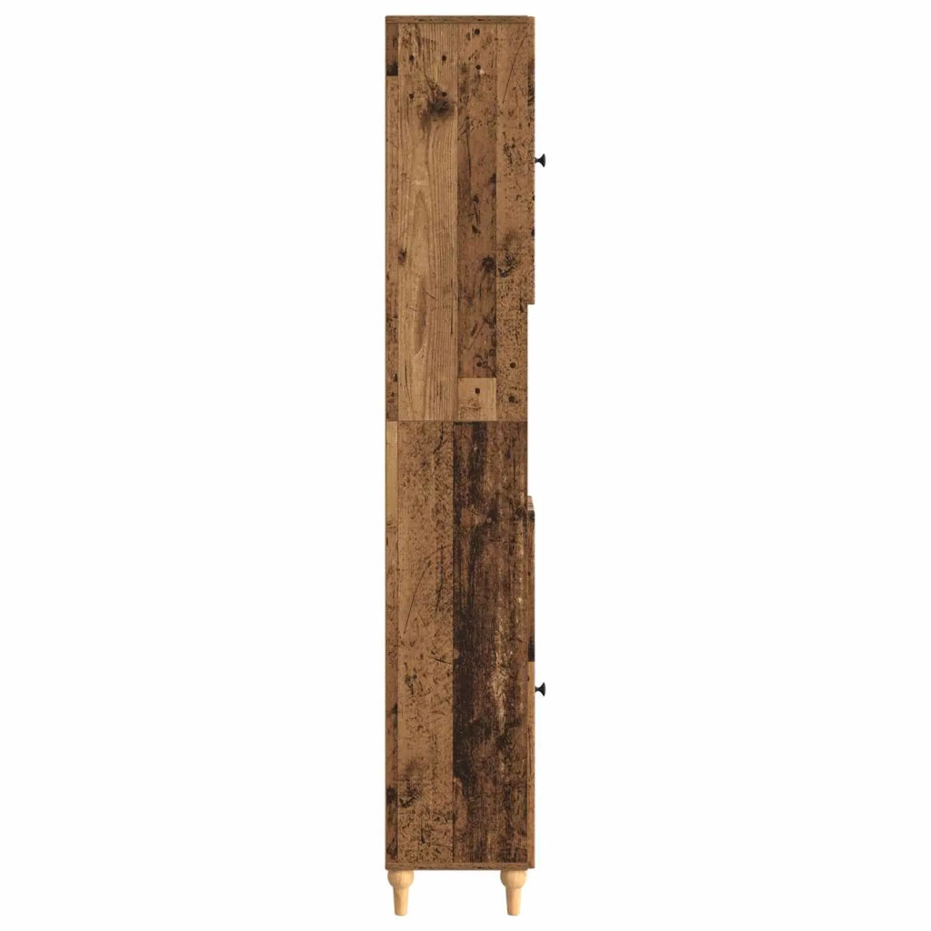 Armadio da Bagno con Ripiano Aperto ALKMAAR Legno antico 896163