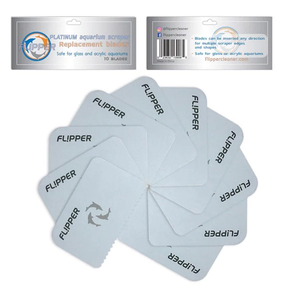 Flipper ricambio lamette in plastica per Platinum Scraper - 10pz