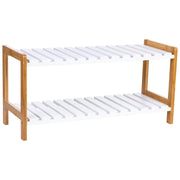 panca porta scarpe in legno bianco 70x26x34,5h cm