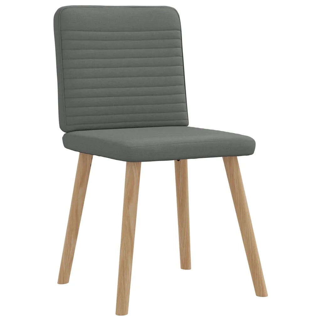 vidaXL Sedie da Pranzo 6 pz Grigio Scuro in Tessuto