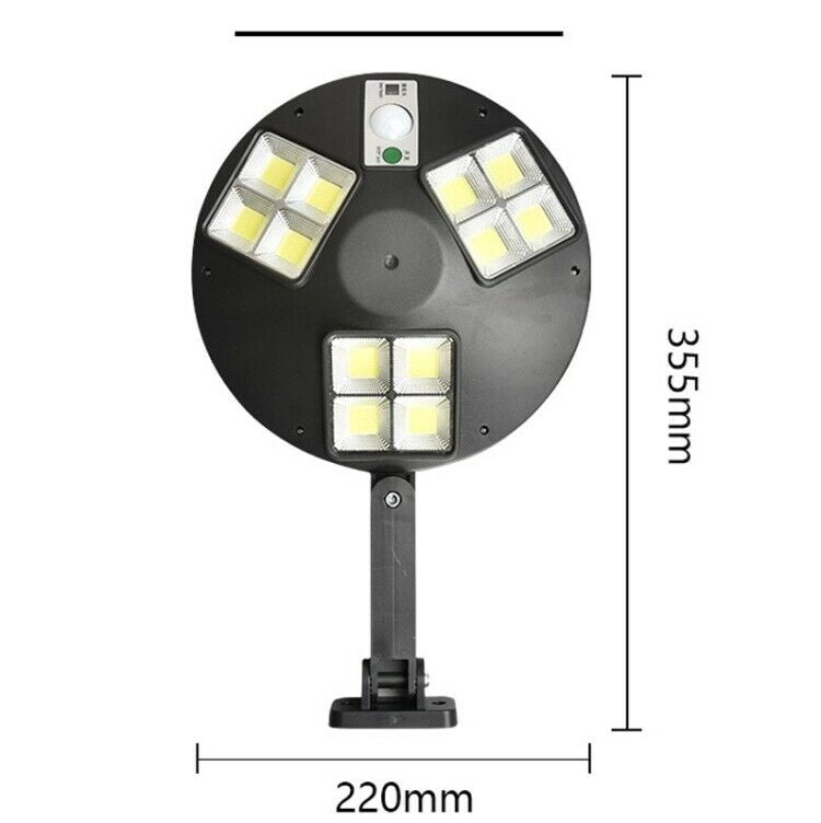 FARETTO 144 LED COB DA ESTERNO CON PANNELLO SOLARE SENSORE MOVIMENTO LAMPIONE