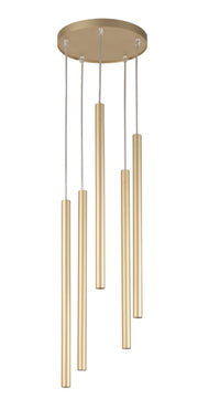 Lampada a sospensione moderna Sopel 5 luci oro G9 Sigma
