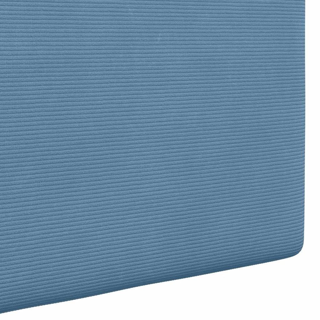 Testiera sospesa Con luce LED Blu Tessuto in Cords