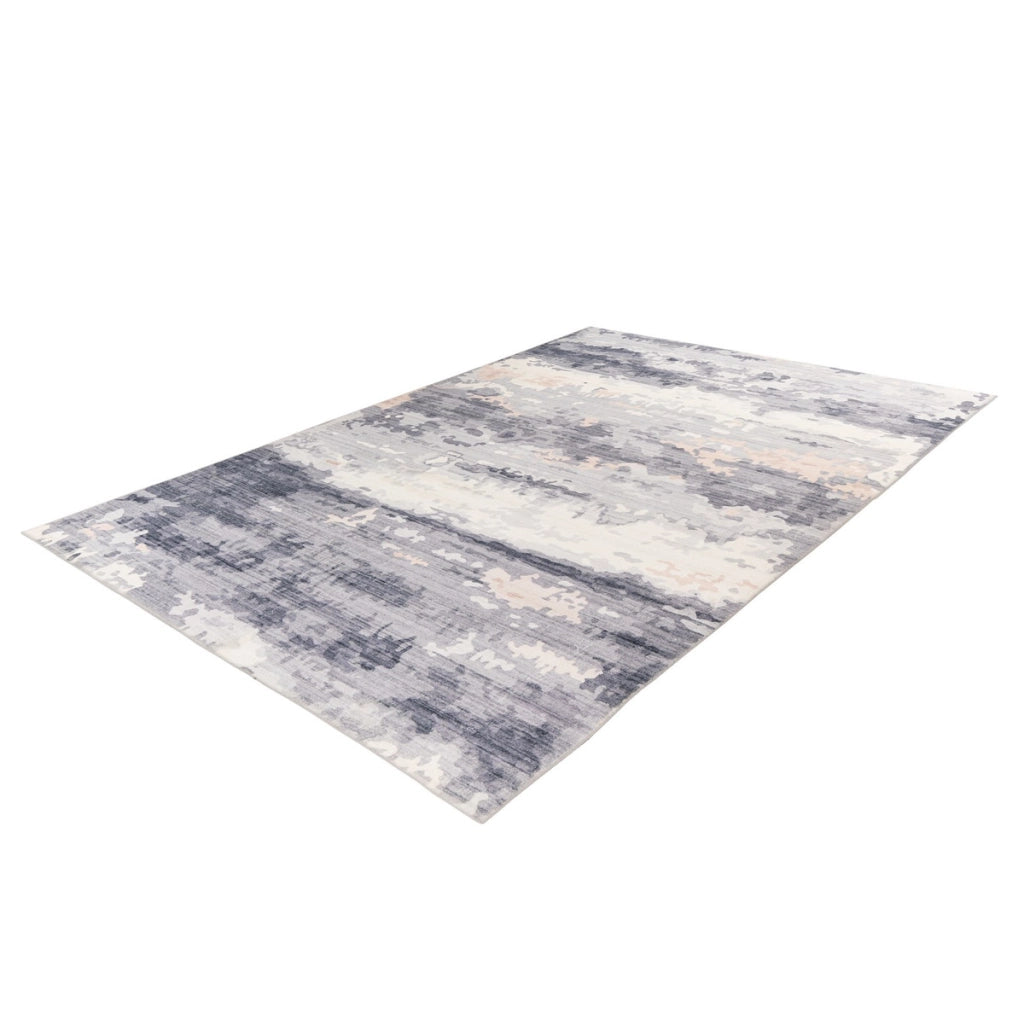 Tappeto vintage Ilian 300 in poliestere grigio