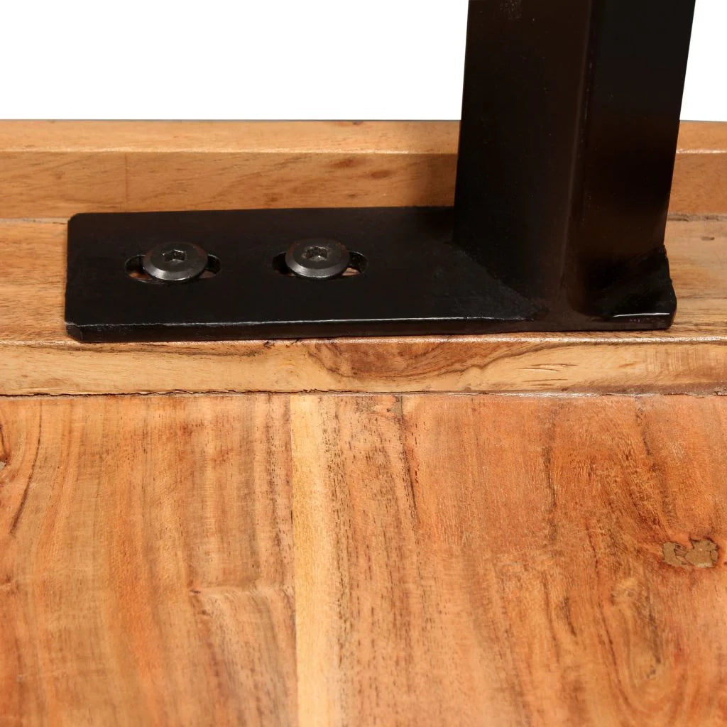 Tavolo alto stile bar/bistrot in legno massello di sheesham 107 cm 0902092