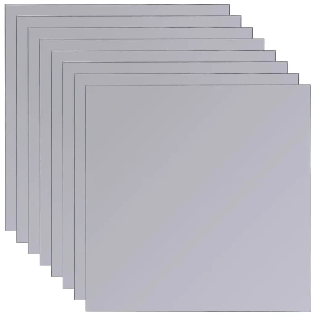Piastrelle in Vetro a Specchio senza Cornice 8 pz 20,5 cm CFW1910239