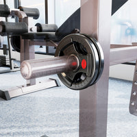 Set Dischi Pesi Palestra 2x2.5kg Foro 5 cm Impugnature Ergonomiche Acciaio Rivestito Nero