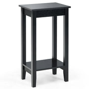 Tavolino leggero 40,5 x 29 x 73,5 cm pratico e multifunzionale stile moderno legno nero 20_0013885