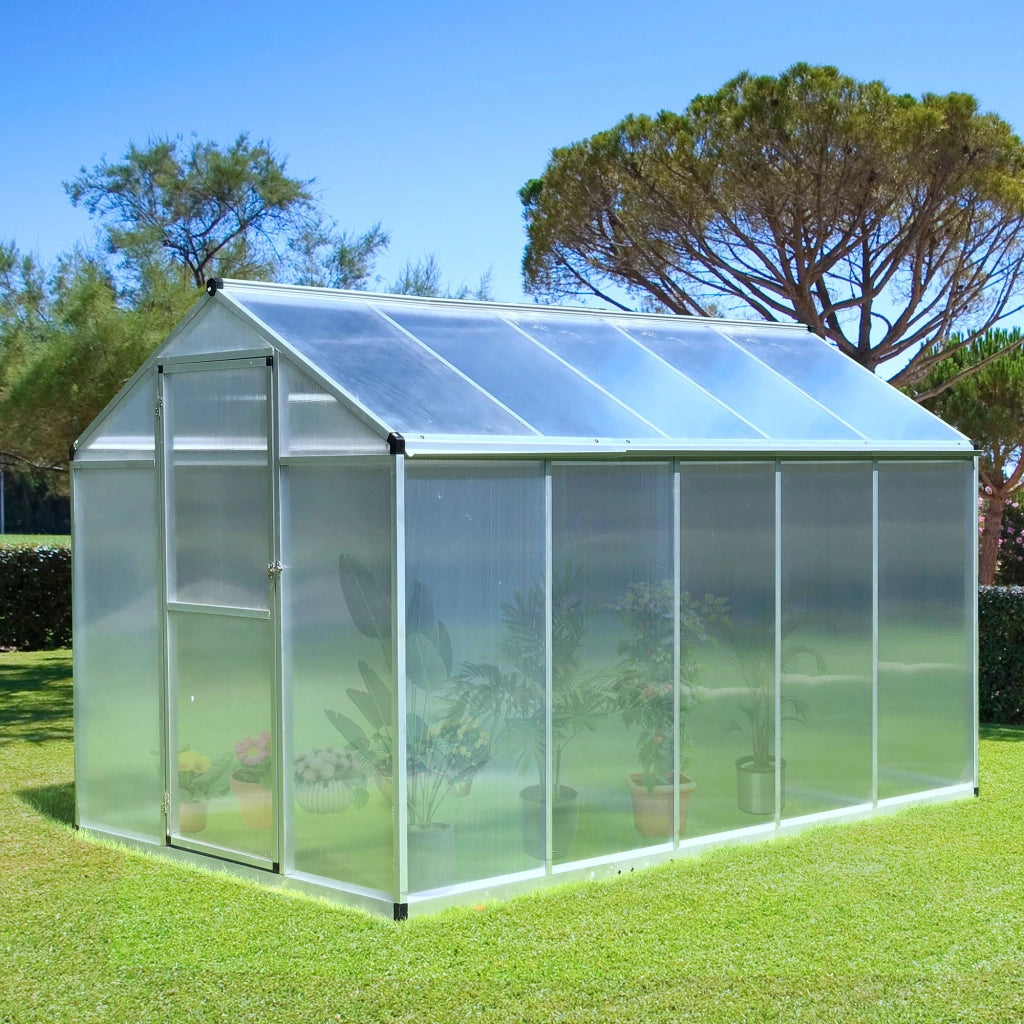 Serra da Giardino ¨C Zephmum ¨C Alluminio Policarbonato Grigio 300x200x200 cm