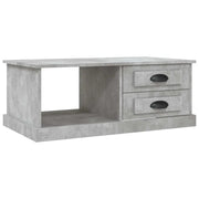 Tavolino salotto | Tavolino da caff¨¨ | Tavolino da Soggiorno Grigio Cemento 90x50x35 cm Legno Multistrato