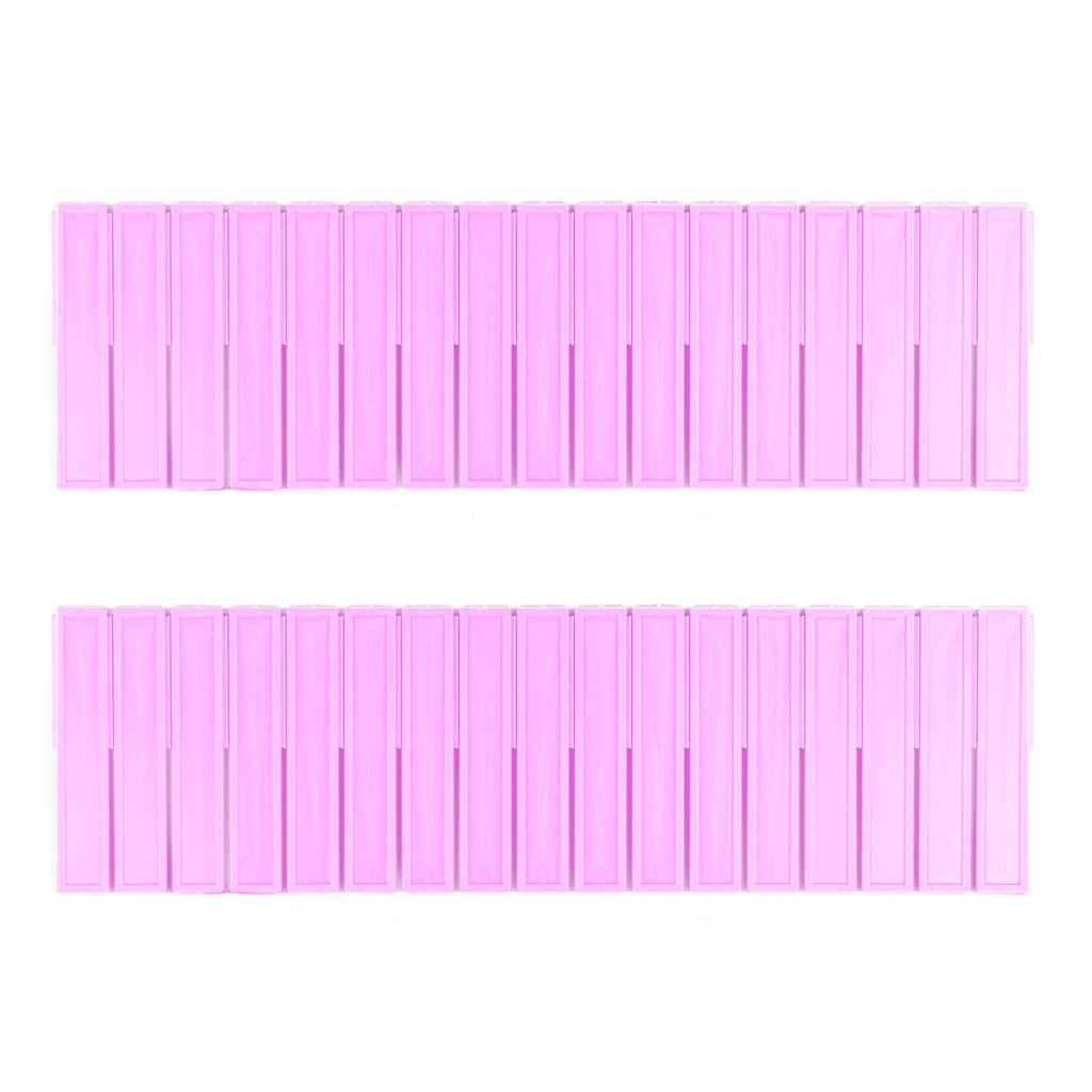 Set 2 Divisori Organizer 130x435mm Componibili per Cassetti in Plastica Verde