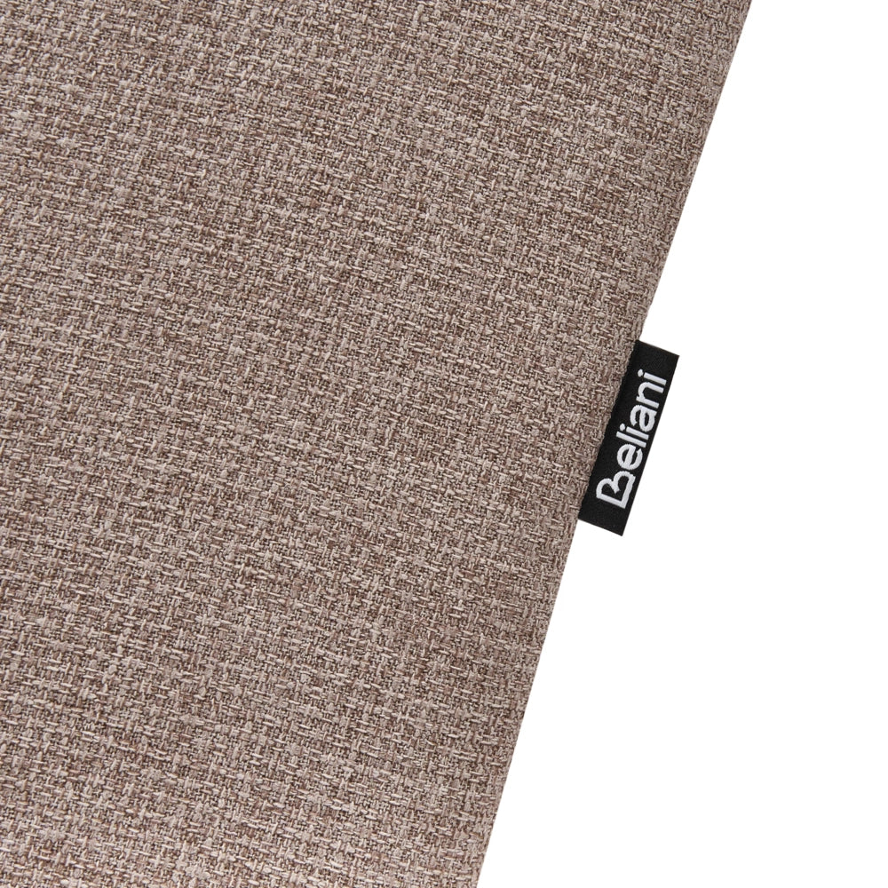 Chaise longue Beige Rivestimento in Tessuto Gambe in Legno Chiaro Stile Scandinavo