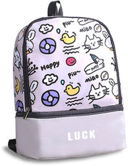 Borsa da Piscina Impermeabile - Borsa per Bambini - Borsa per Bagno - Grande Capacità - Supporto per Scarpe - Disegno Cartone - Borsa da Bagno