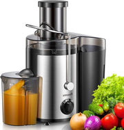 Centrifuga per succhiare - macchina per succhiare tutta la frutta e verdura - 800 W - diametro di 7,62 cm - 2 velocità - setaccio in dotazione - facile da pulire centrifuga per succhiare frutta e verdura
