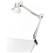 Trade Shop - Lampada Da Tavolo Scrivania Braccio Snodato Base Clip 33x33cm Estetista Manicure -
