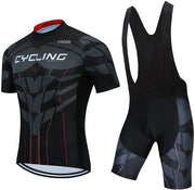 Kit di abbigliamento per ciclismo - Tuta ciclistica - Set di tre tasche - Maglietta per bicicletta - Raccordo invisibile - Etichette riflettenti