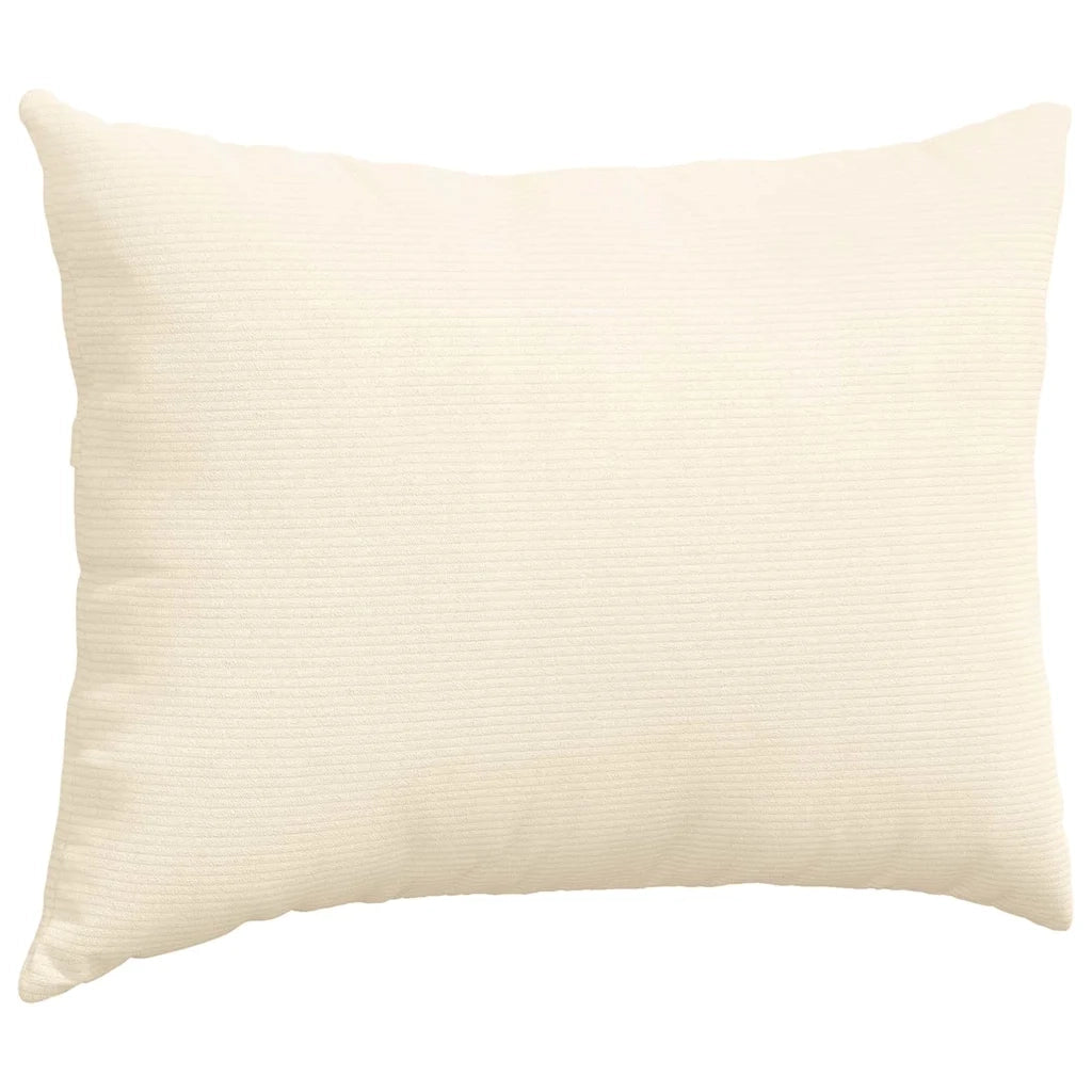 Cuscini da Divano 2 pz | Cuscini per sedie Crema 70 x 50 cm Tessuto in Cords