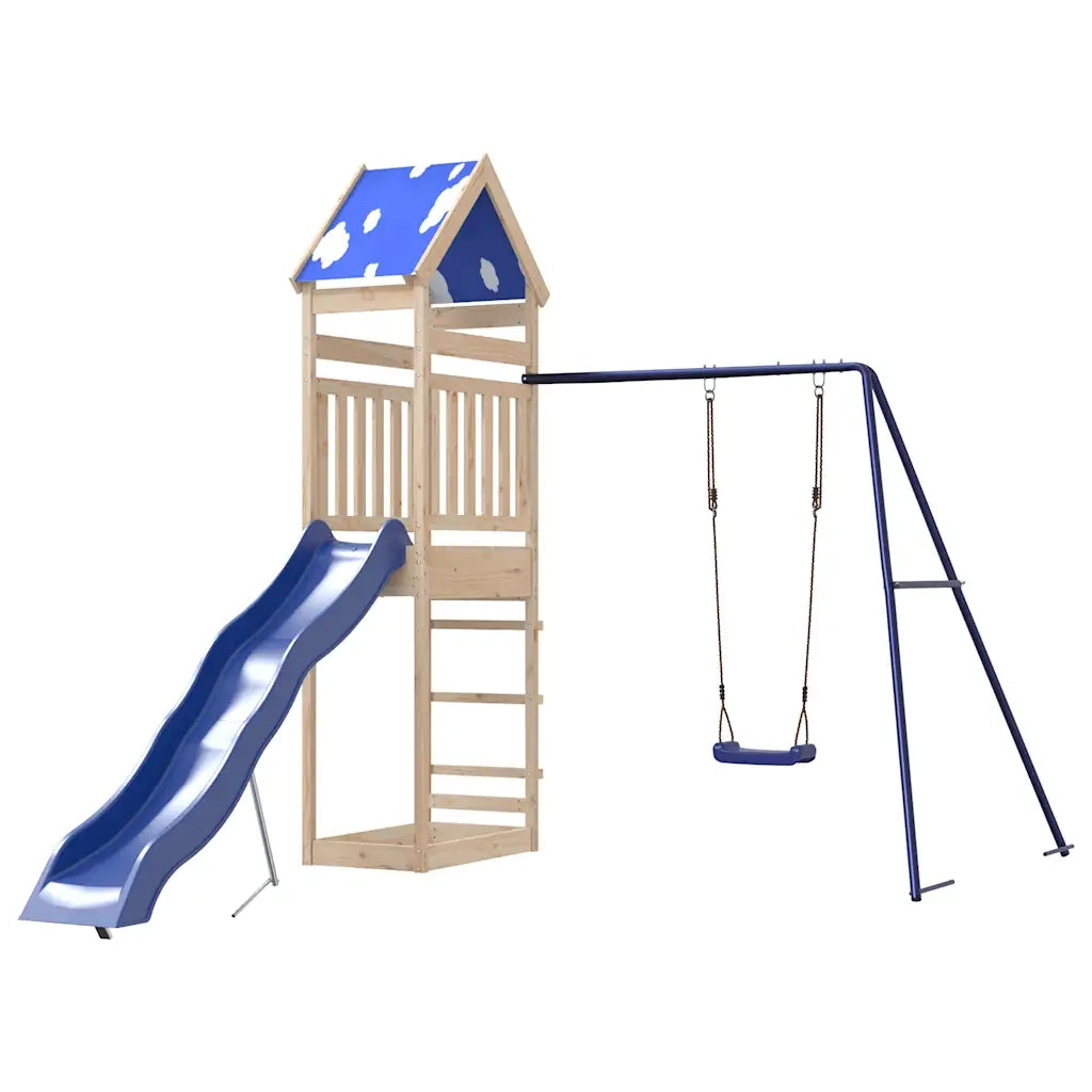 Set da Gioco da Esterno in Legno Massello di Pino 3279034